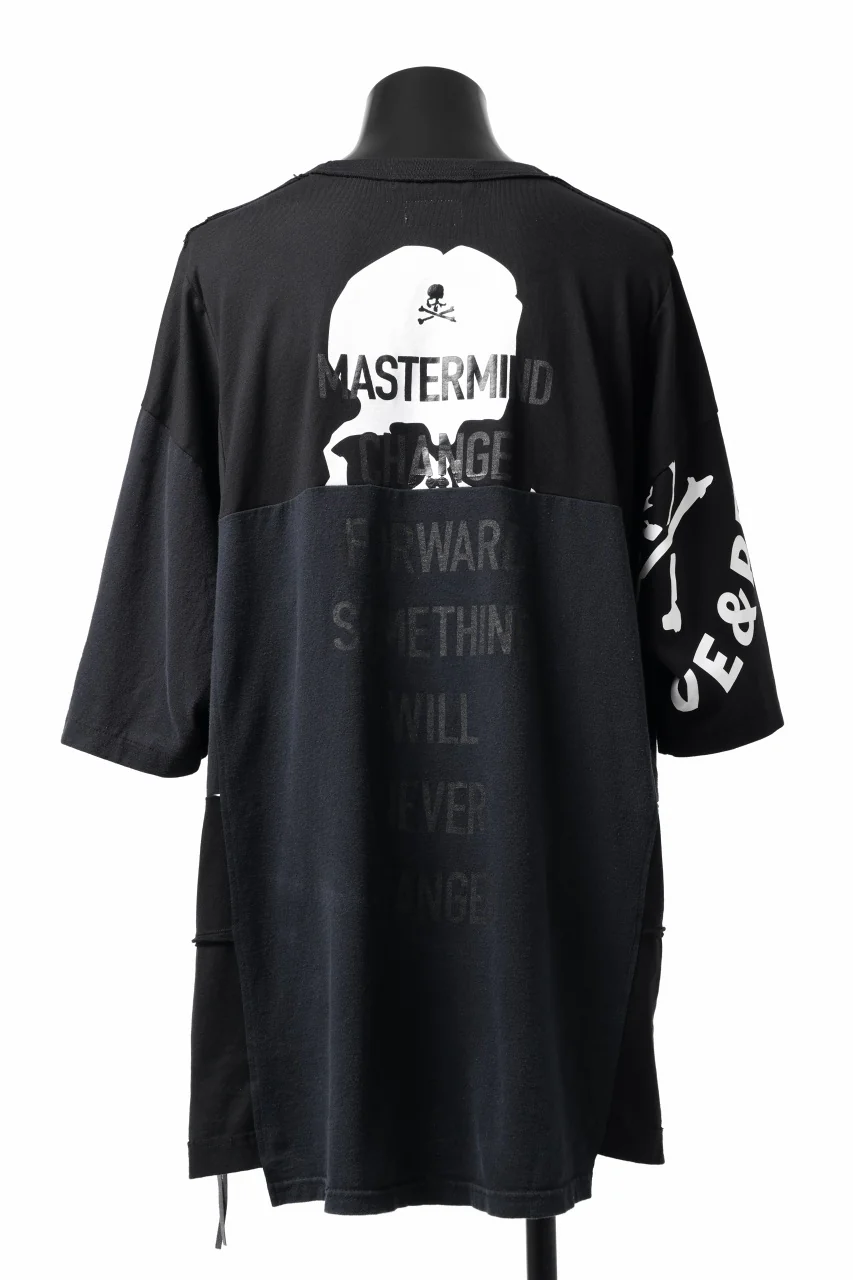 mastermind JAPAN x CHANGES exclusive ReBUILD T-SHIRT / OVERFIT (BLACK #C) - Image 10