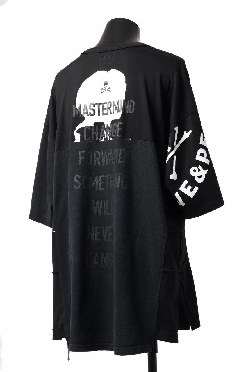 mastermind JAPAN x CHANGES exclusive ReBUILD T-SHIRT / OVERFIT (BLACK #C) - Image 12