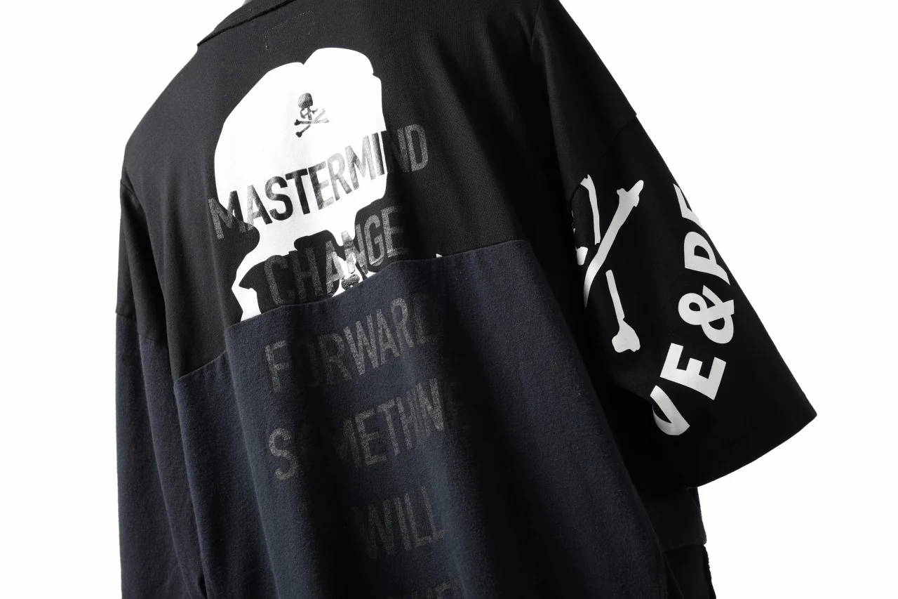 mastermind JAPAN x CHANGES exclusive ReBUILD T-SHIRT / OVERFIT (BLACK #C) - Image 25