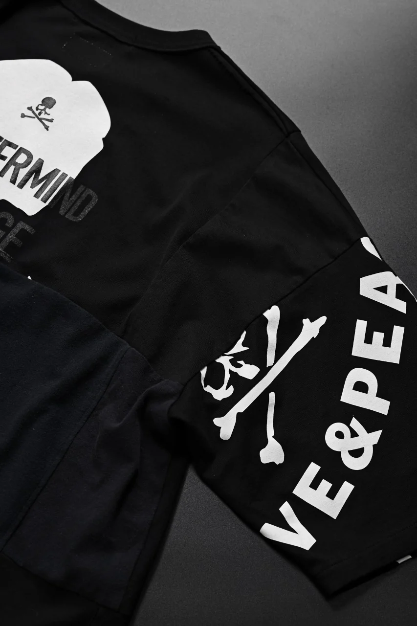 mastermind JAPAN x CHANGES exclusive ReBUILD T-SHIRT / OVERFIT (BLACK #C) - Image 6