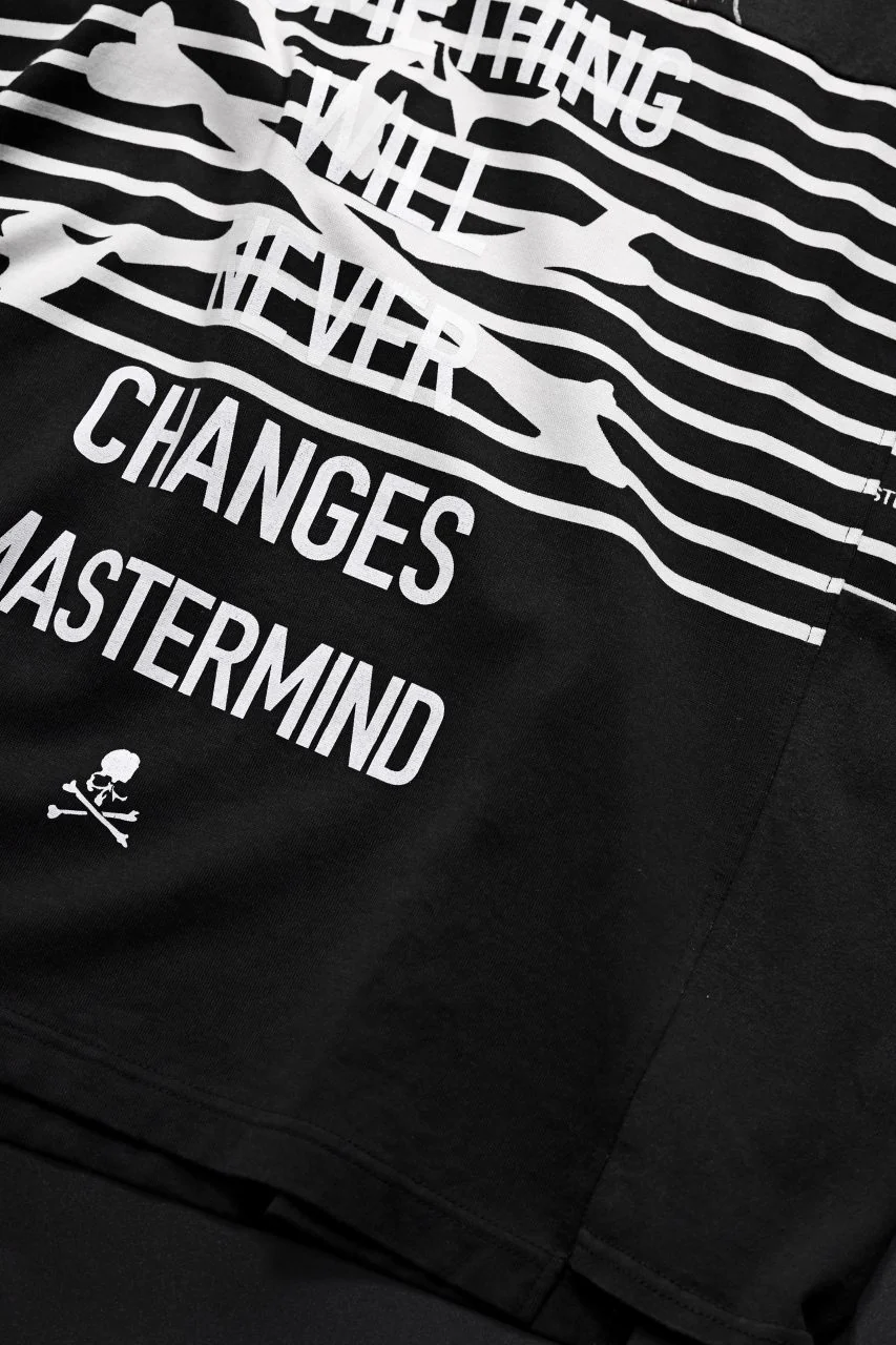 mastermind JAPAN x CHANGES exclusive ReBUILD T-SHIRT / REGULARFIT (BLACK #A) - Image 3