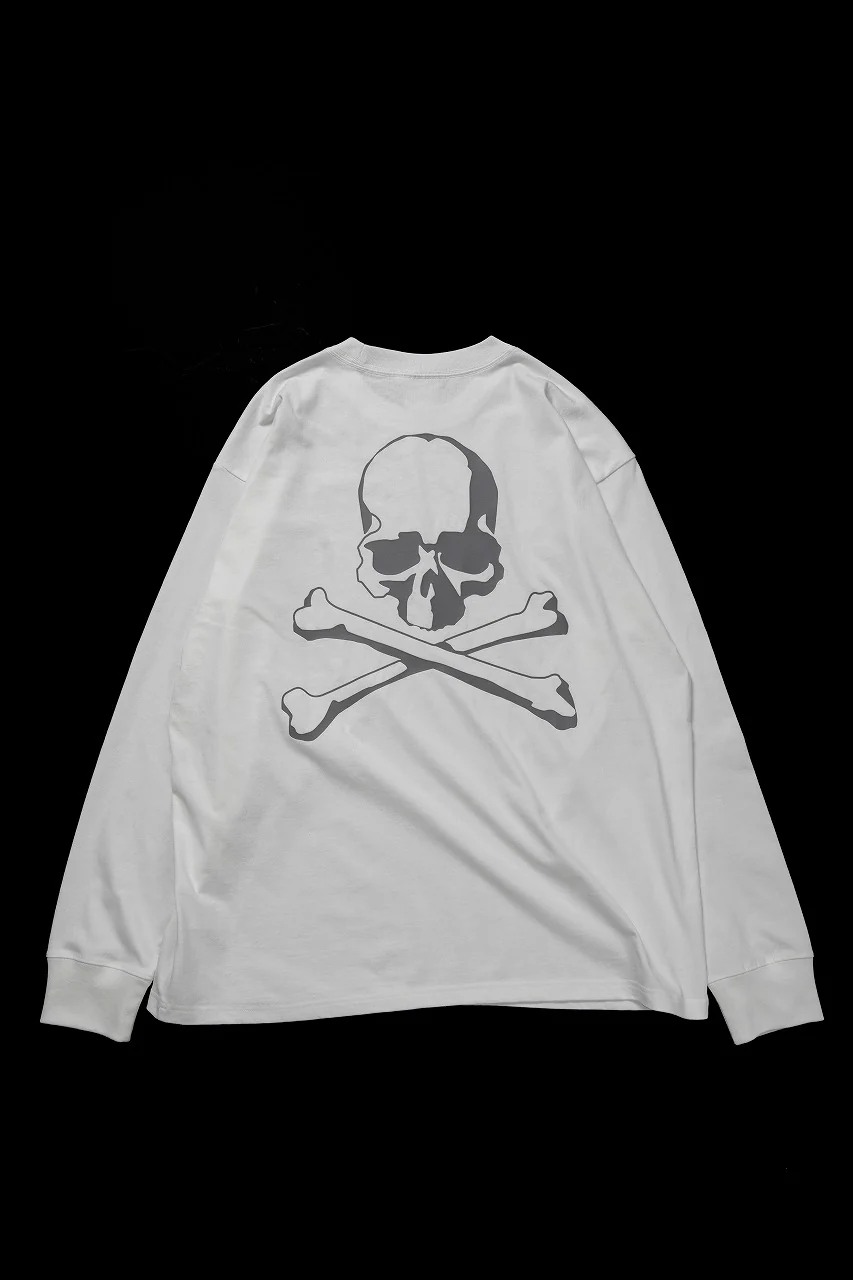 mastermind JAPAN x Dickies NIGHT CAMO LS TEE (WHITE) - Image 2