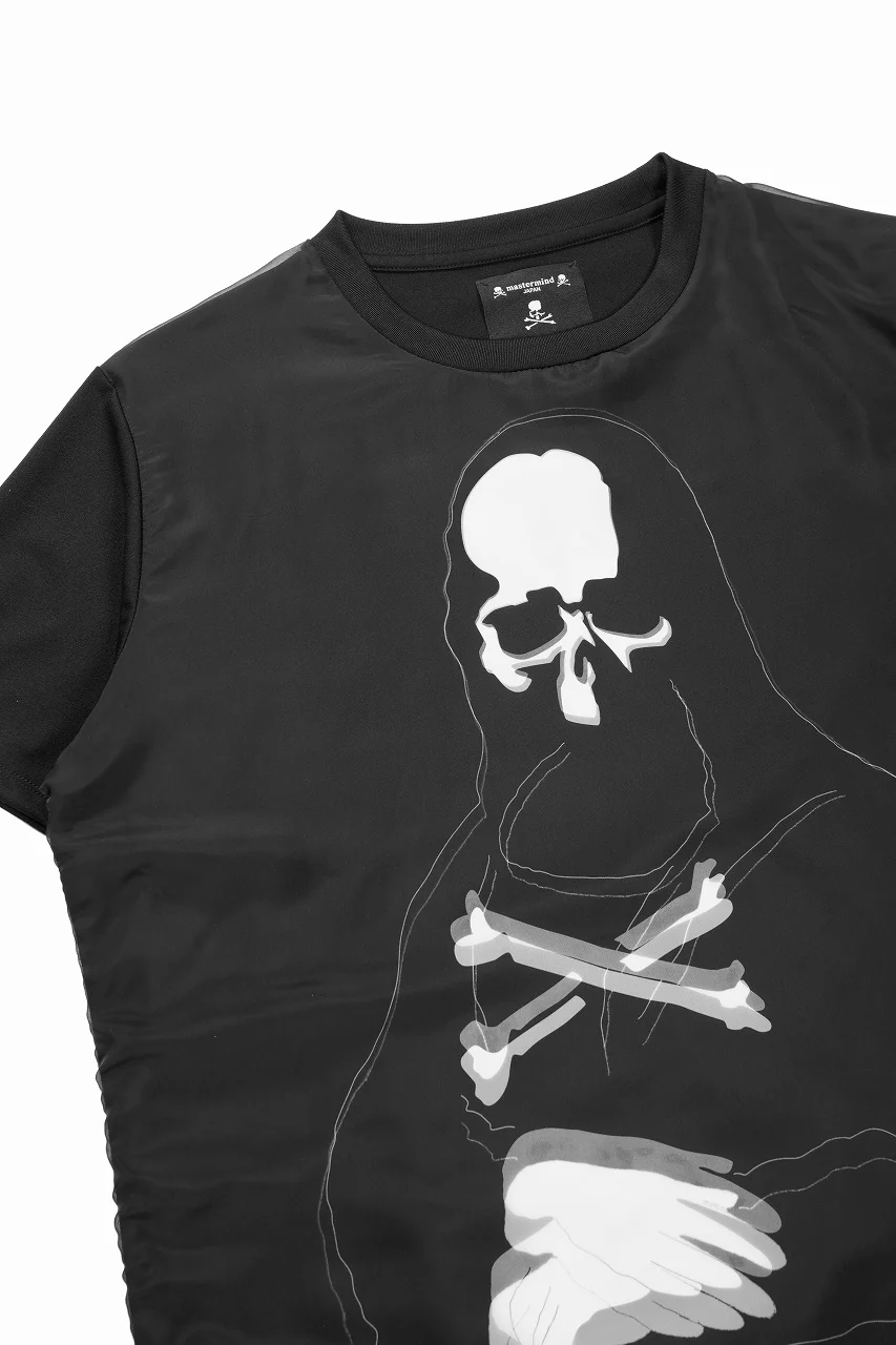 mastermind JAPAN x TRIPPY MIKIO ART S/S TEE MONALIZA (BLACK) - Image 3