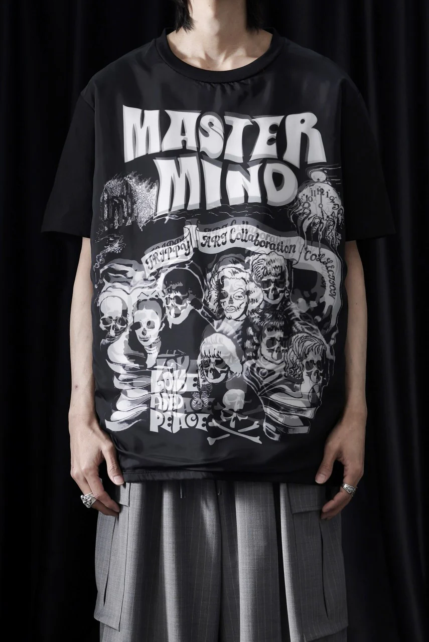 mastermind JAPAN x TRIPPY MIKIO ART S/S TEE ROCK STARS (BLACK) - Image 2