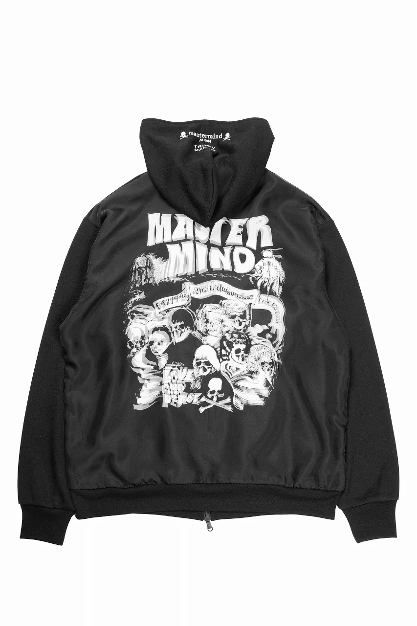 mastermind JAPAN x TRIPPY MIKIO ART ZIP PARKA ROCK STARS (BLACK)