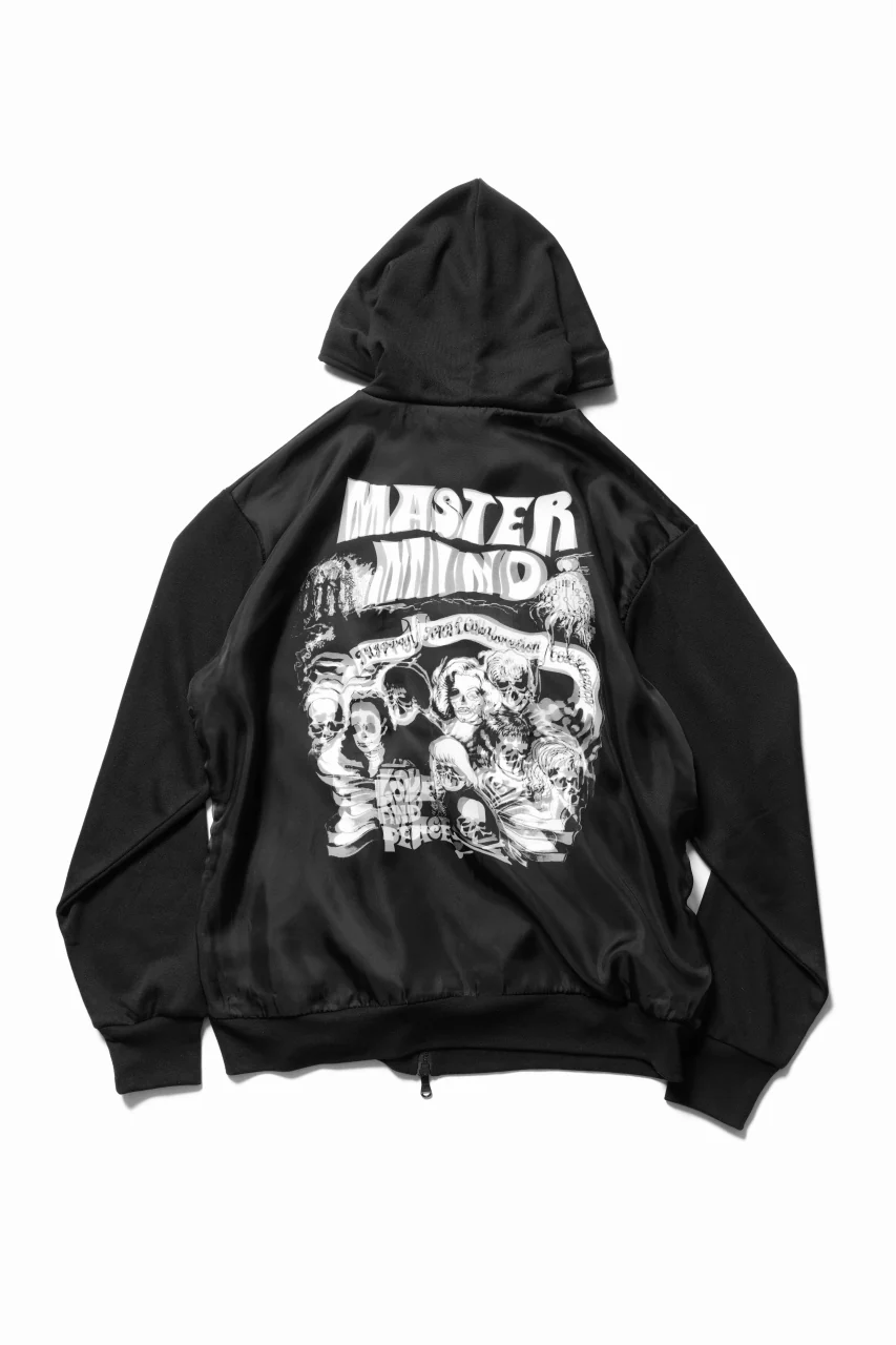 mastermind JAPAN x TRIPPY MIKIO ART ZIP PARKA ROCK STARS (BLACK) - Image 2