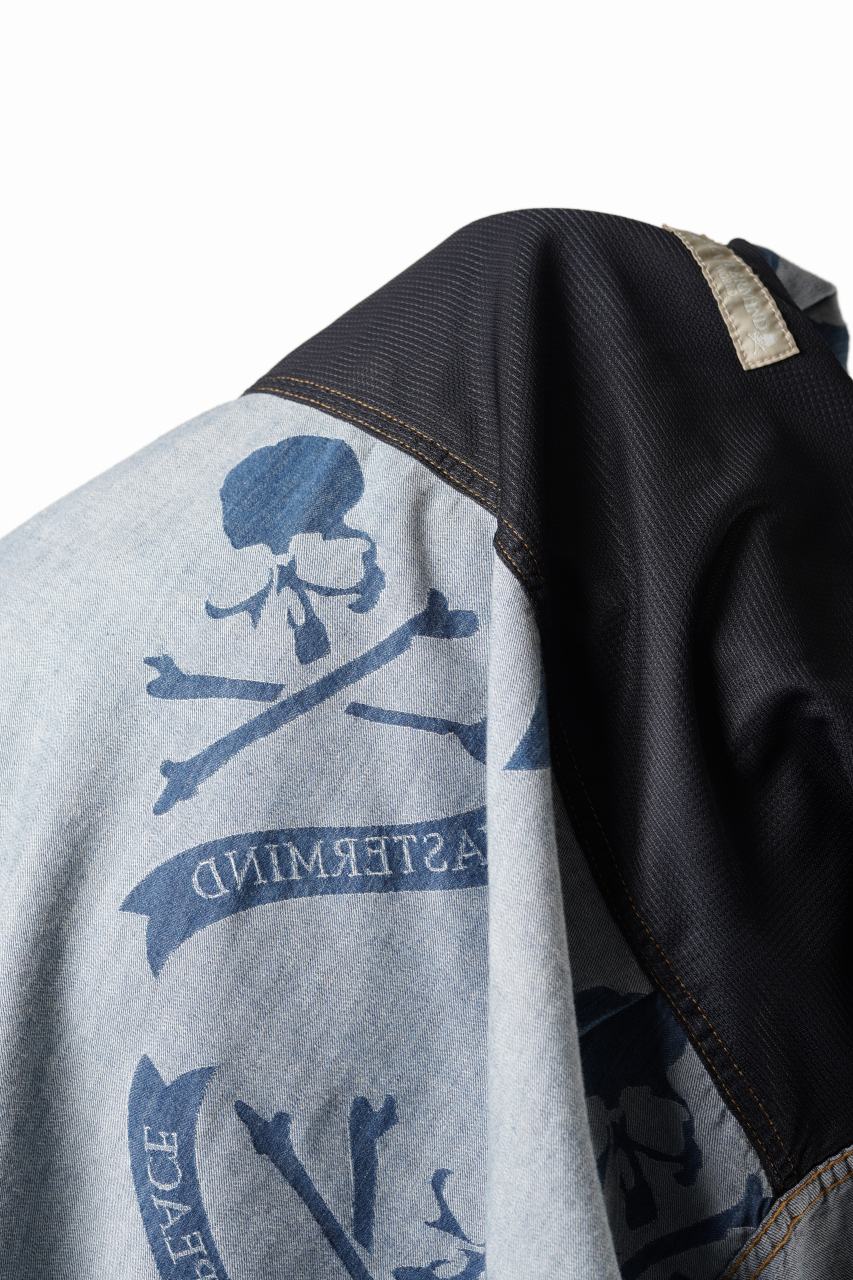 MASTERMIND WORLD ALOHA SS DENIM SHIRT (INDIGO) - Image 9