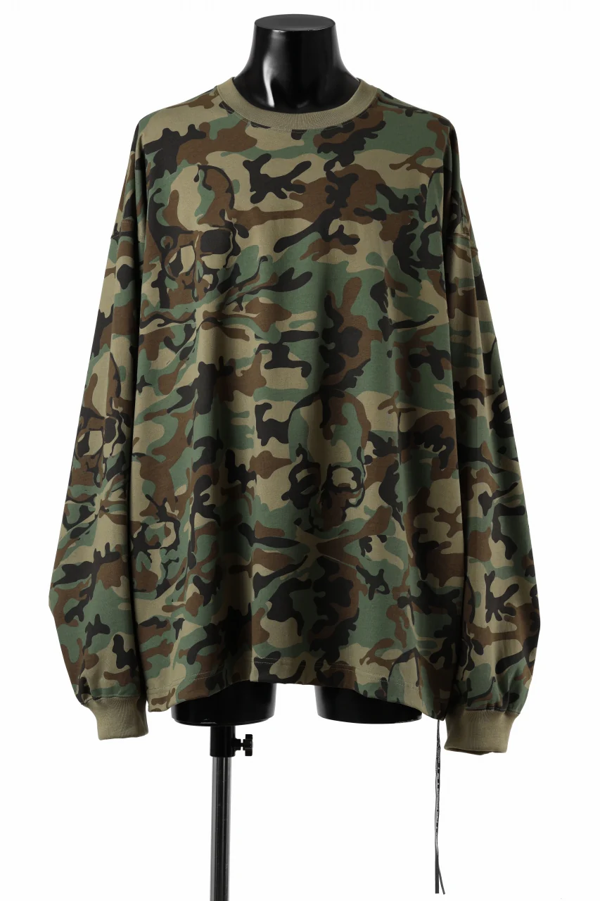 MASTERMIND WORLD CAMO LS TEE / OVERSIZED (WOODLAND)