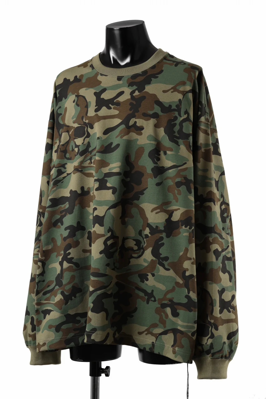 MASTERMIND WORLD CAMO LS TEE / OVERSIZED (WOODLAND) - Image 3
