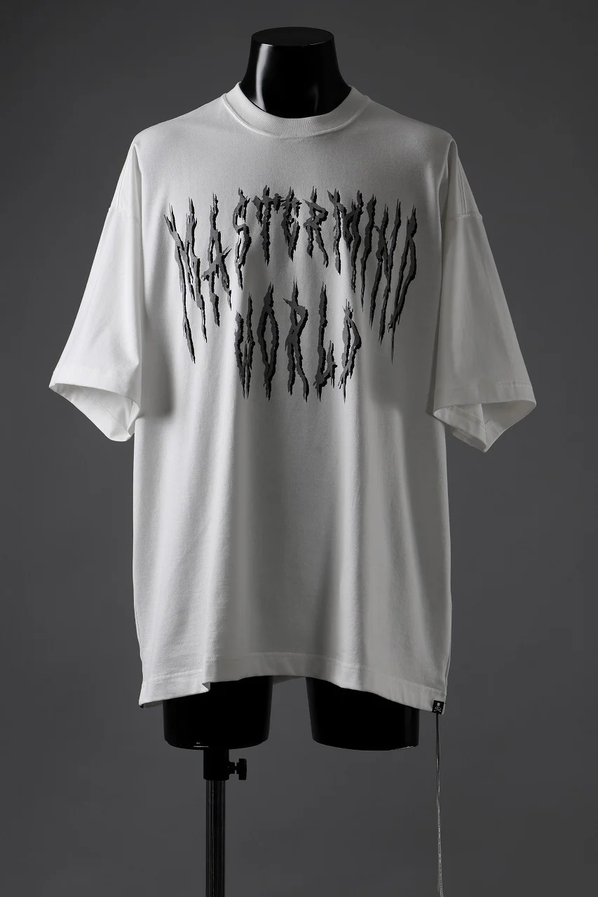 MASTERMIND WORLD DEATH METAL TEE / OVERSIZED (WHITE) - Image 2