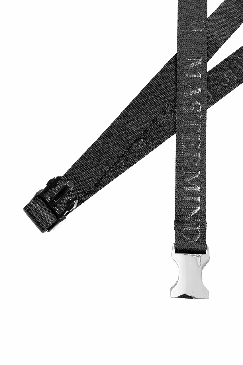 MASTERMIND WORLD DETACHABLE BUCKLE WOVEN BELT (BLACK) - Image 10