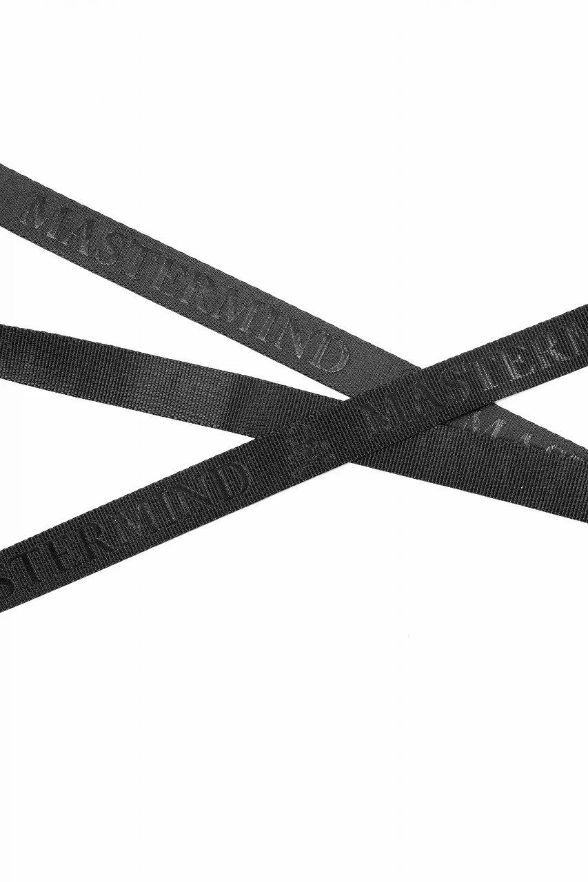 MASTERMIND WORLD DETACHABLE BUCKLE WOVEN BELT (BLACK) - Image 11