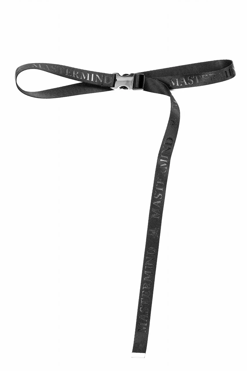 MASTERMIND WORLD DETACHABLE BUCKLE WOVEN BELT (BLACK) - Image 3