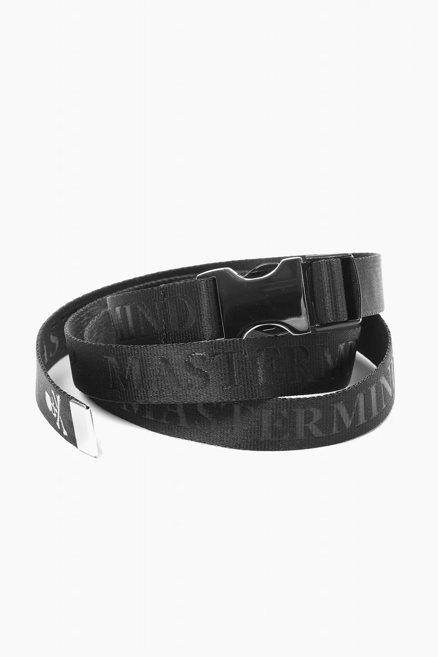 MASTERMIND WORLD DETACHABLE BUCKLE WOVEN BELT (BLACK) - Image 4