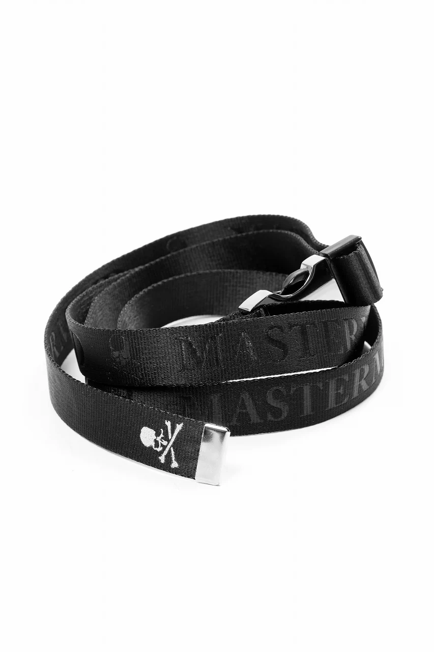 MASTERMIND WORLD DETACHABLE BUCKLE WOVEN BELT (BLACK) - Image 5