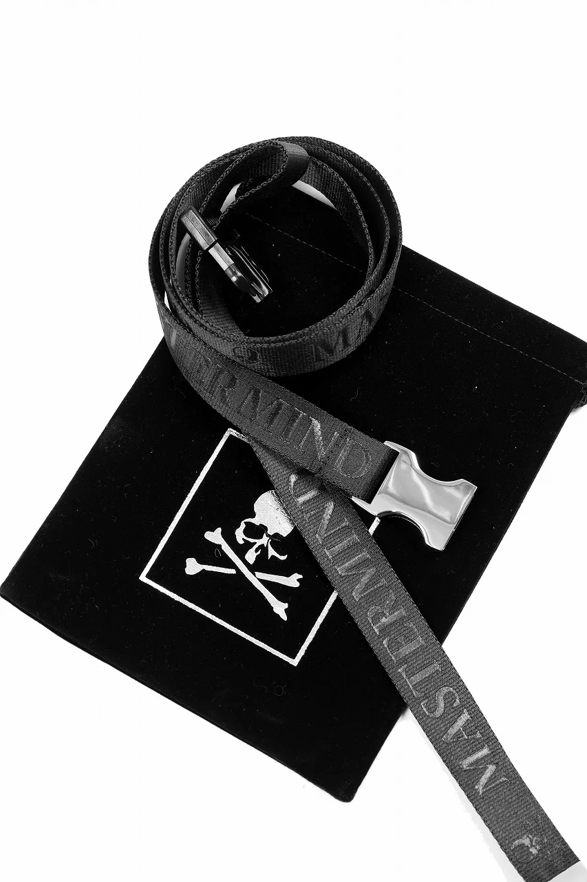 MASTERMIND WORLD DETACHABLE BUCKLE WOVEN BELT (BLACK) - Image 9