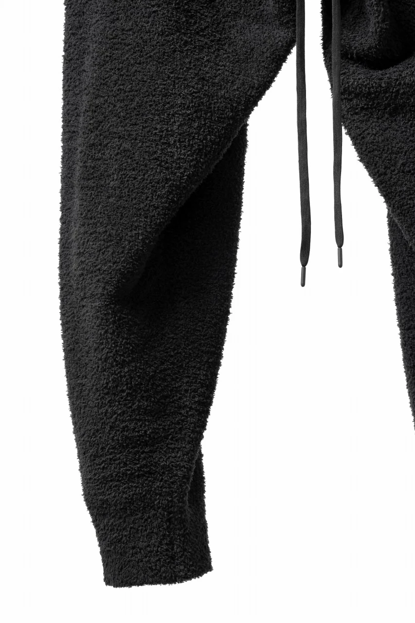 mastermind WORLD EASY JODHPURS PANTS / SOFTY BOA FLEECE (BLACK x CHARCOAL) - Image 10