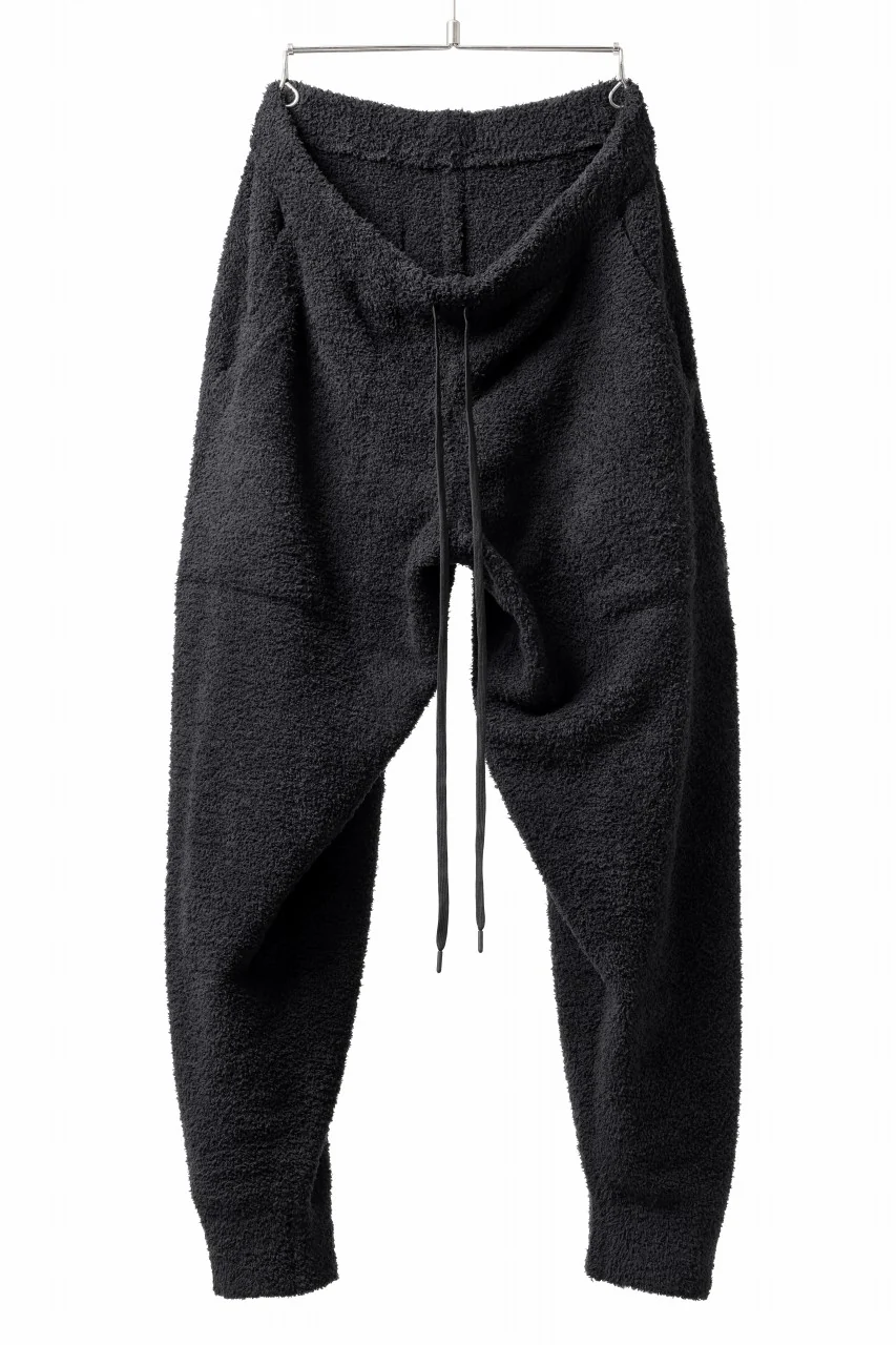 mastermind WORLD EASY JODHPURS PANTS / SOFTY BOA FLEECE (BLACK x CHARCOAL) - Image 12