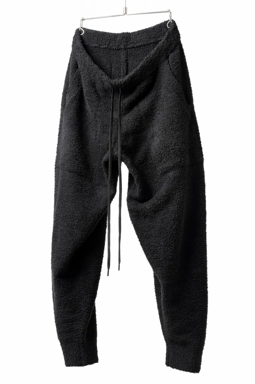 mastermind WORLD EASY JODHPURS PANTS / SOFTY BOA FLEECE (BLACK x CHARCOAL) - Image 2