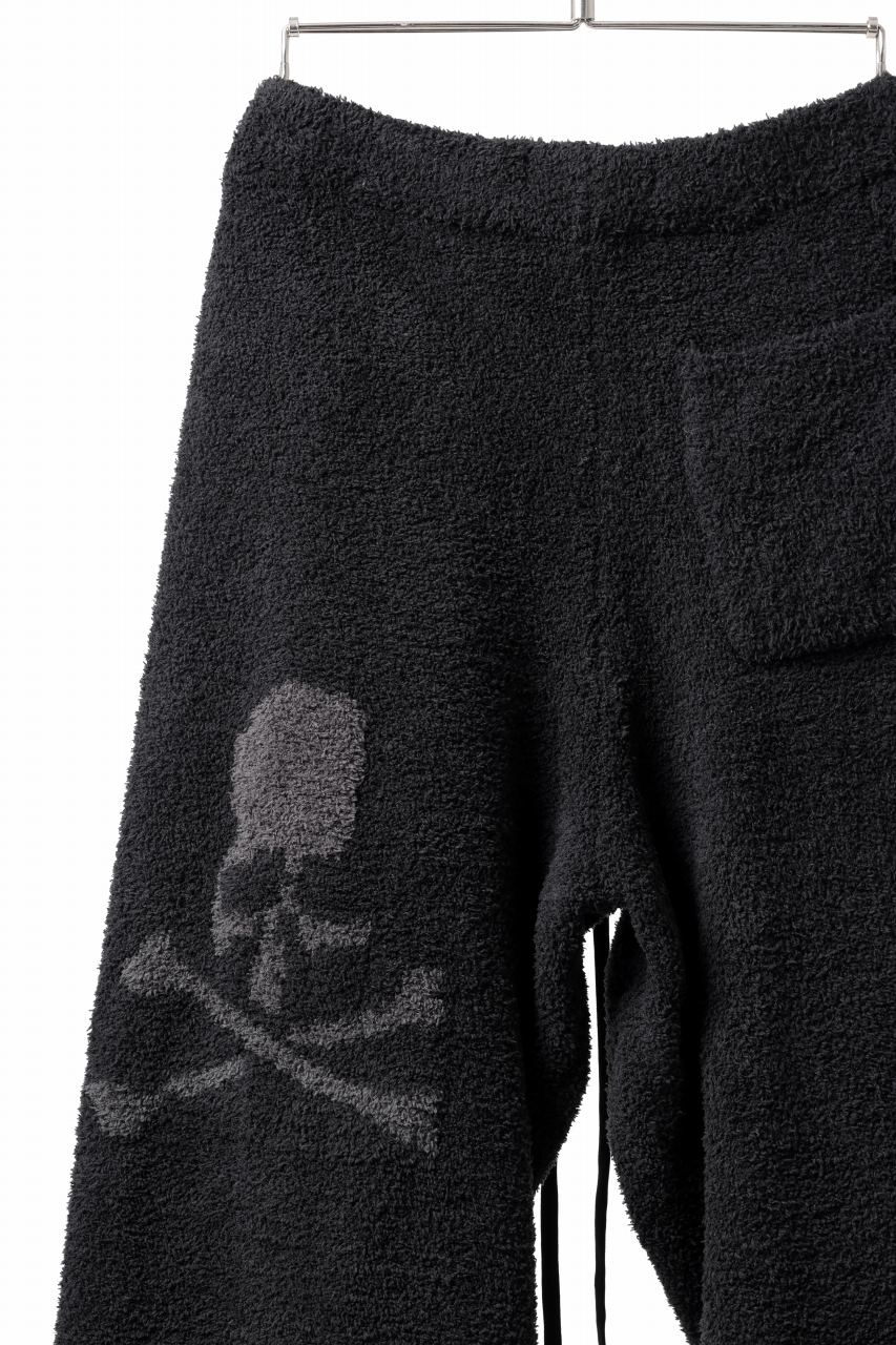 mastermind WORLD EASY JODHPURS PANTS / SOFTY BOA FLEECE (BLACK x CHARCOAL) - Image 4