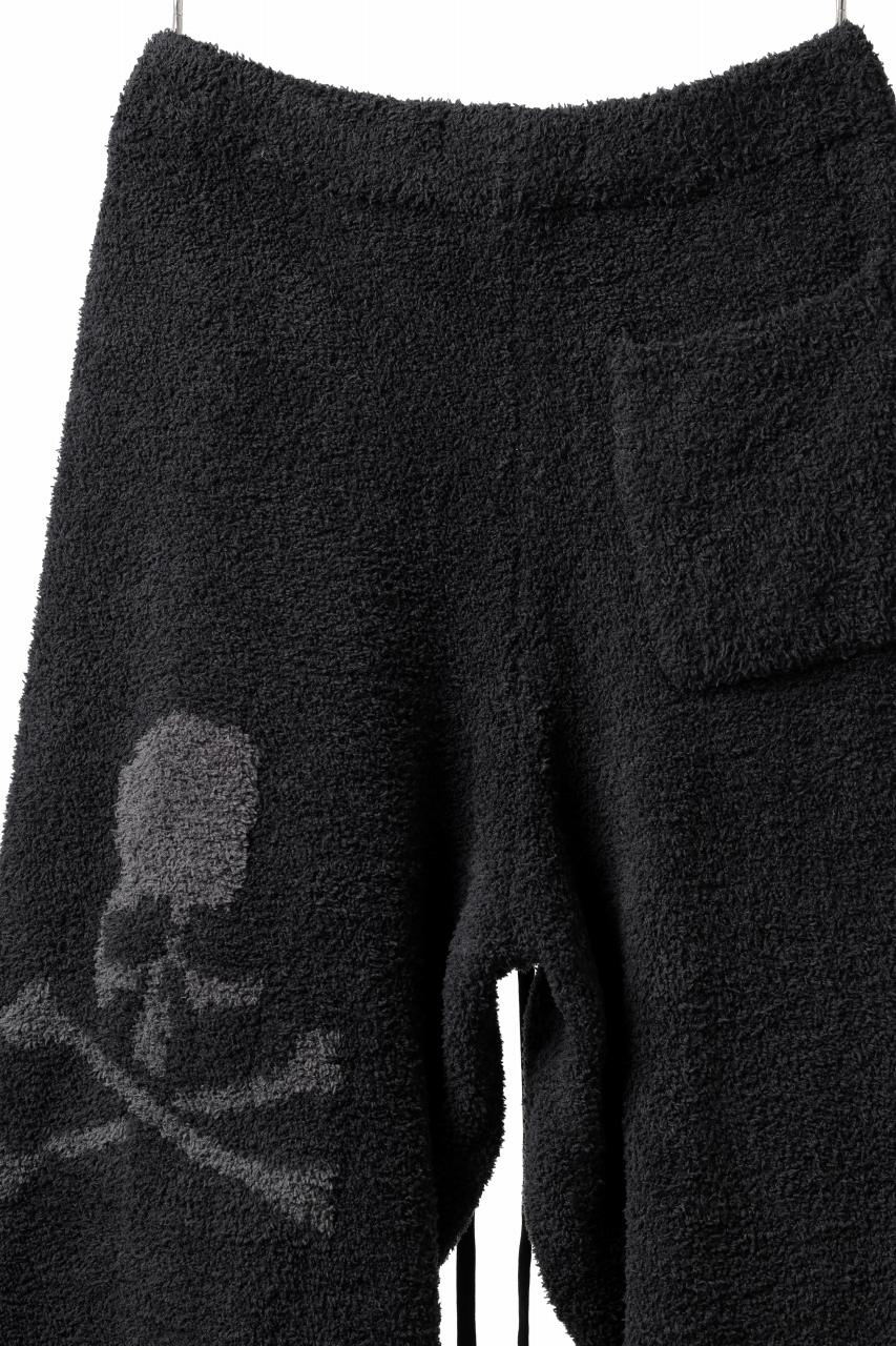 mastermind WORLD EASY JODHPURS PANTS / SOFTY BOA FLEECE (BLACK x CHARCOAL) - Image 5