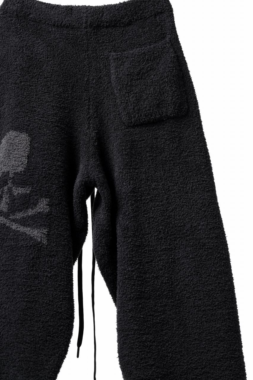 mastermind WORLD EASY JODHPURS PANTS / SOFTY BOA FLEECE (BLACK x CHARCOAL) - Image 7