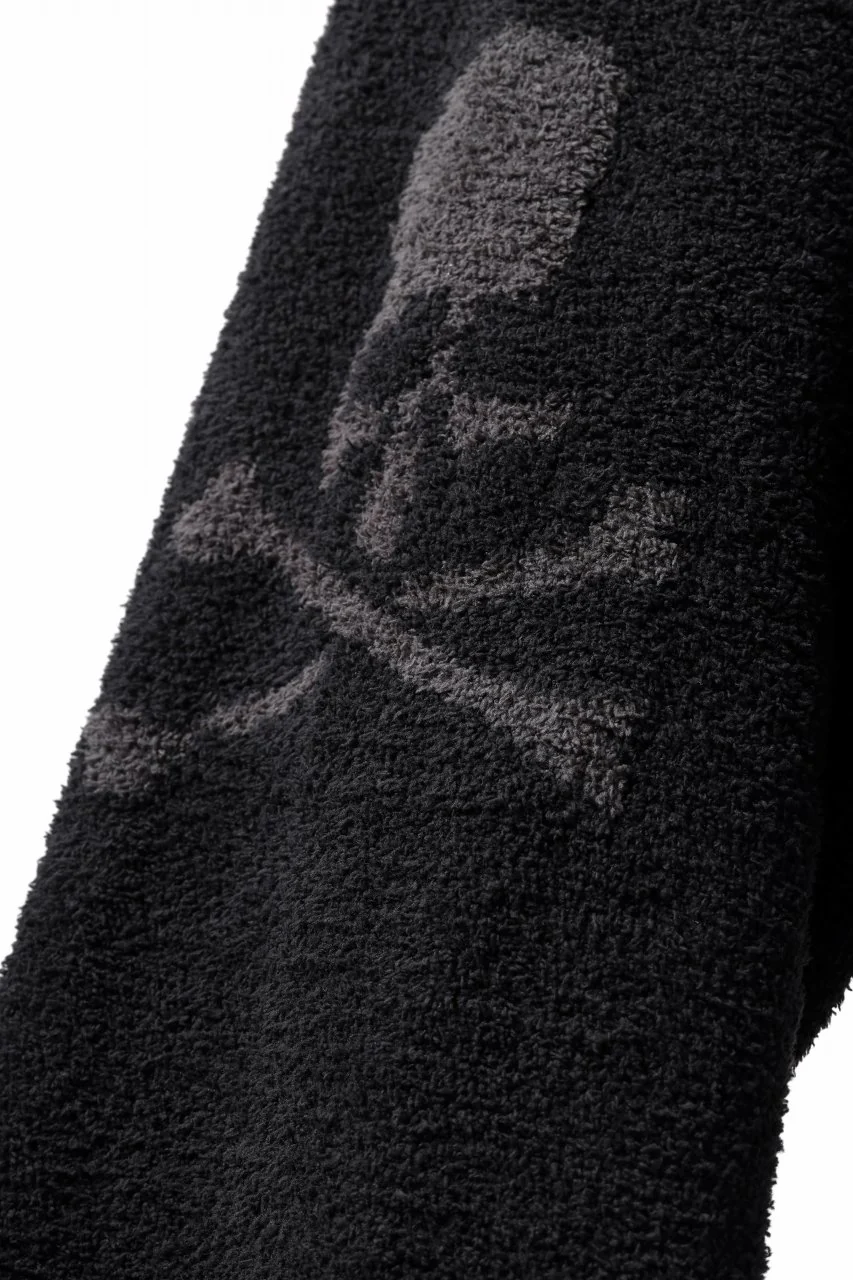 mastermind WORLD EASY JODHPURS PANTS / SOFTY BOA FLEECE (BLACK x CHARCOAL) - Image 9