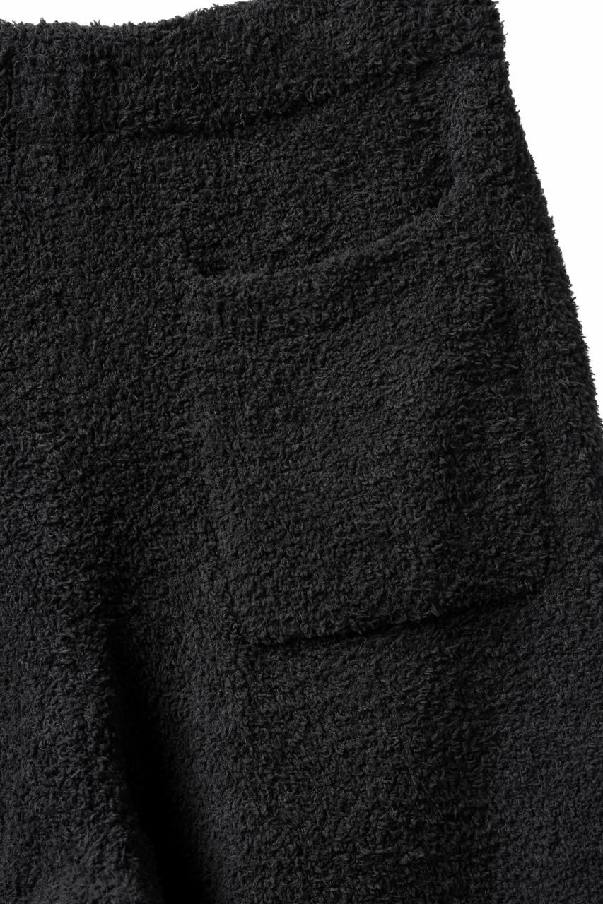 mastermind WORLD EASY JODHPURS PANTS / SOFTY BOA FLEECE (BLACK x WHITE) - Image 14