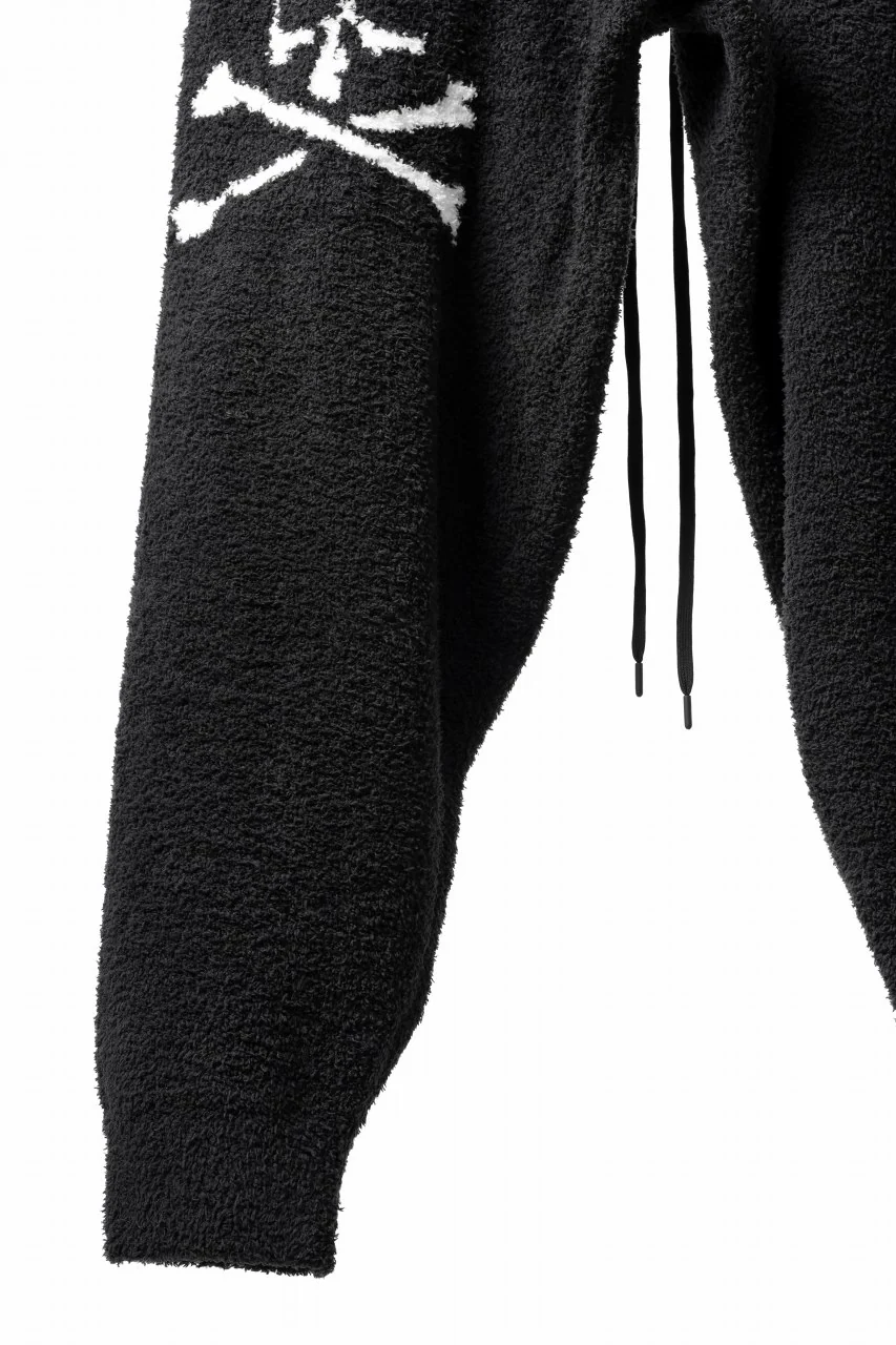 mastermind WORLD EASY JODHPURS PANTS / SOFTY BOA FLEECE (BLACK x WHITE) - Image 5