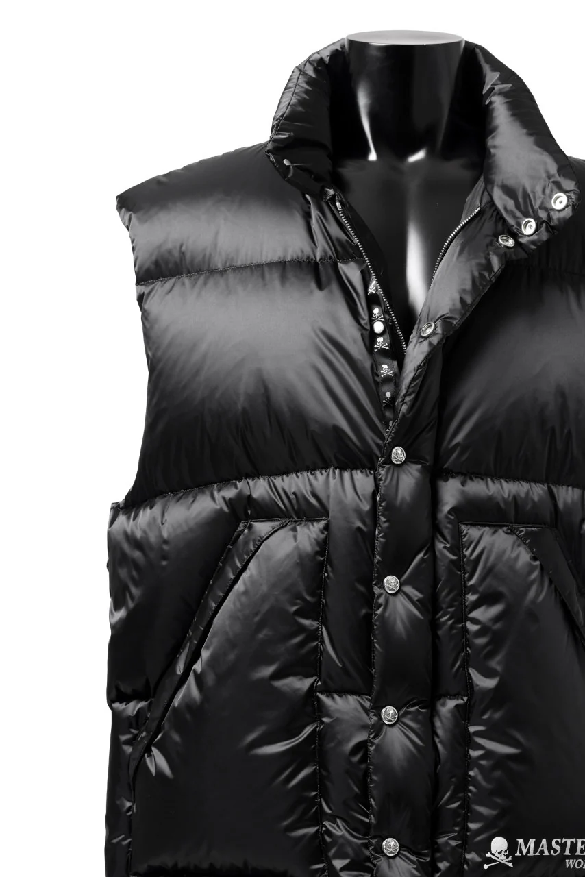 mastermind WORLD HIGH NECK DOWN VEST / KAWADA DOWN® (BLACK) - Image 15