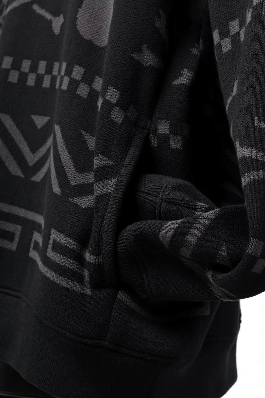mastermind WORLD JACQUARD KNIT SWEATER / BOXY FIT (BLACK BASE) - Image 16