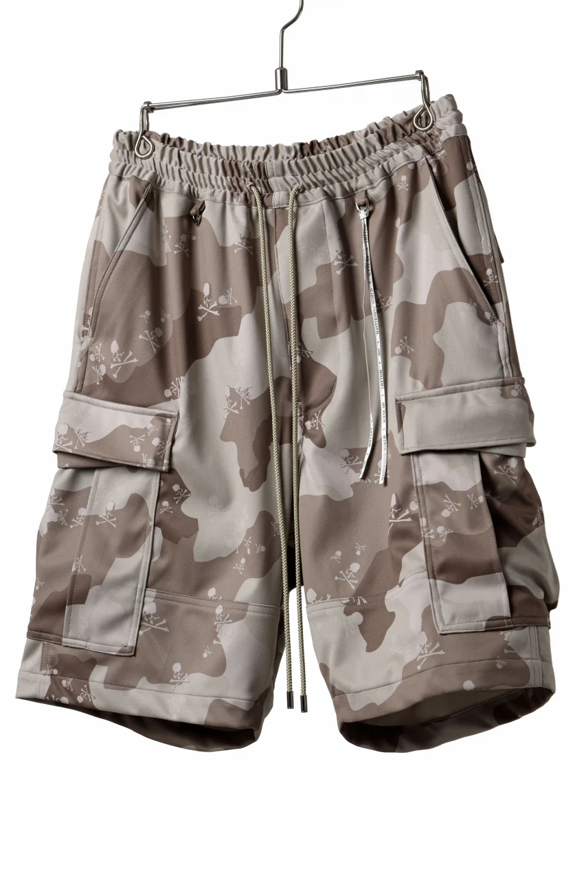 MASTERMIND WORLD JERSEY CAMO CARGO SHORTS (DESERT) - Image 14
