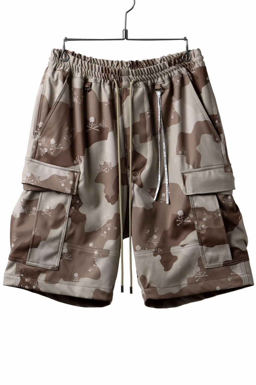 MASTERMIND WORLD JERSEY CAMO CARGO SHORTS (DESERT) - Image 16