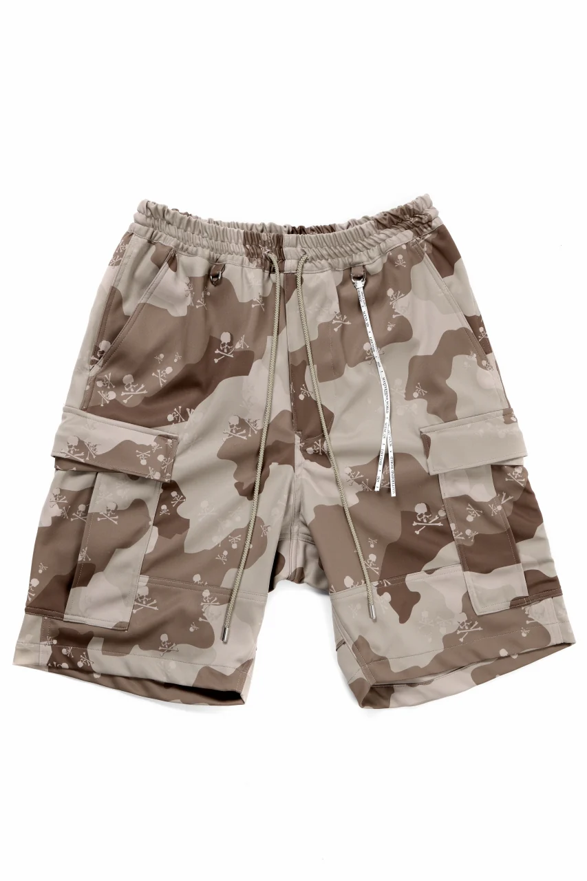 MASTERMIND WORLD JERSEY CAMO CARGO SHORTS (DESERT) - Image 2