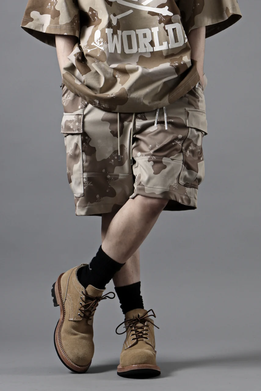 MASTERMIND WORLD JERSEY CAMO CARGO SHORTS (DESERT) - Image 22