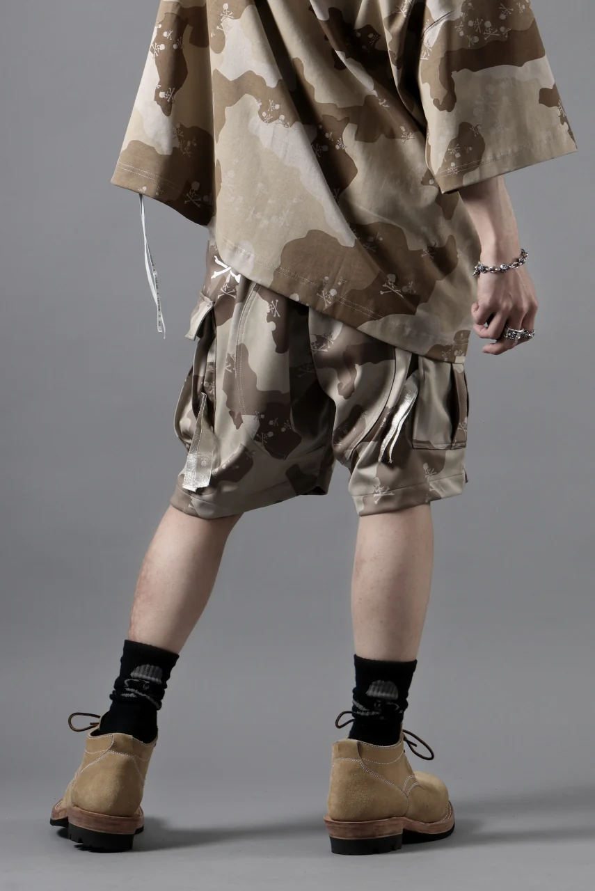 MASTERMIND WORLD JERSEY CAMO CARGO SHORTS (DESERT) - Image 23