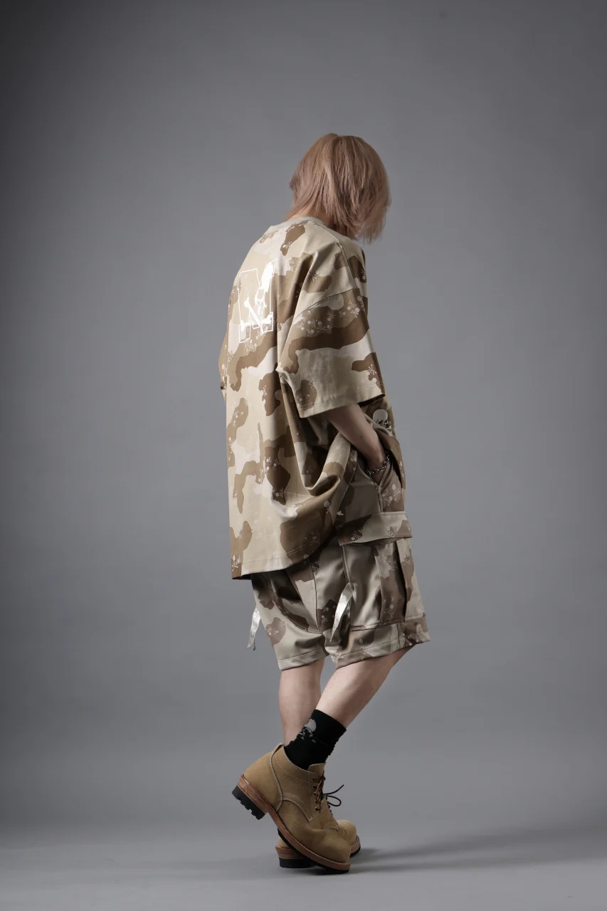 MASTERMIND WORLD JERSEY CAMO CARGO SHORTS (DESERT) - Image 33