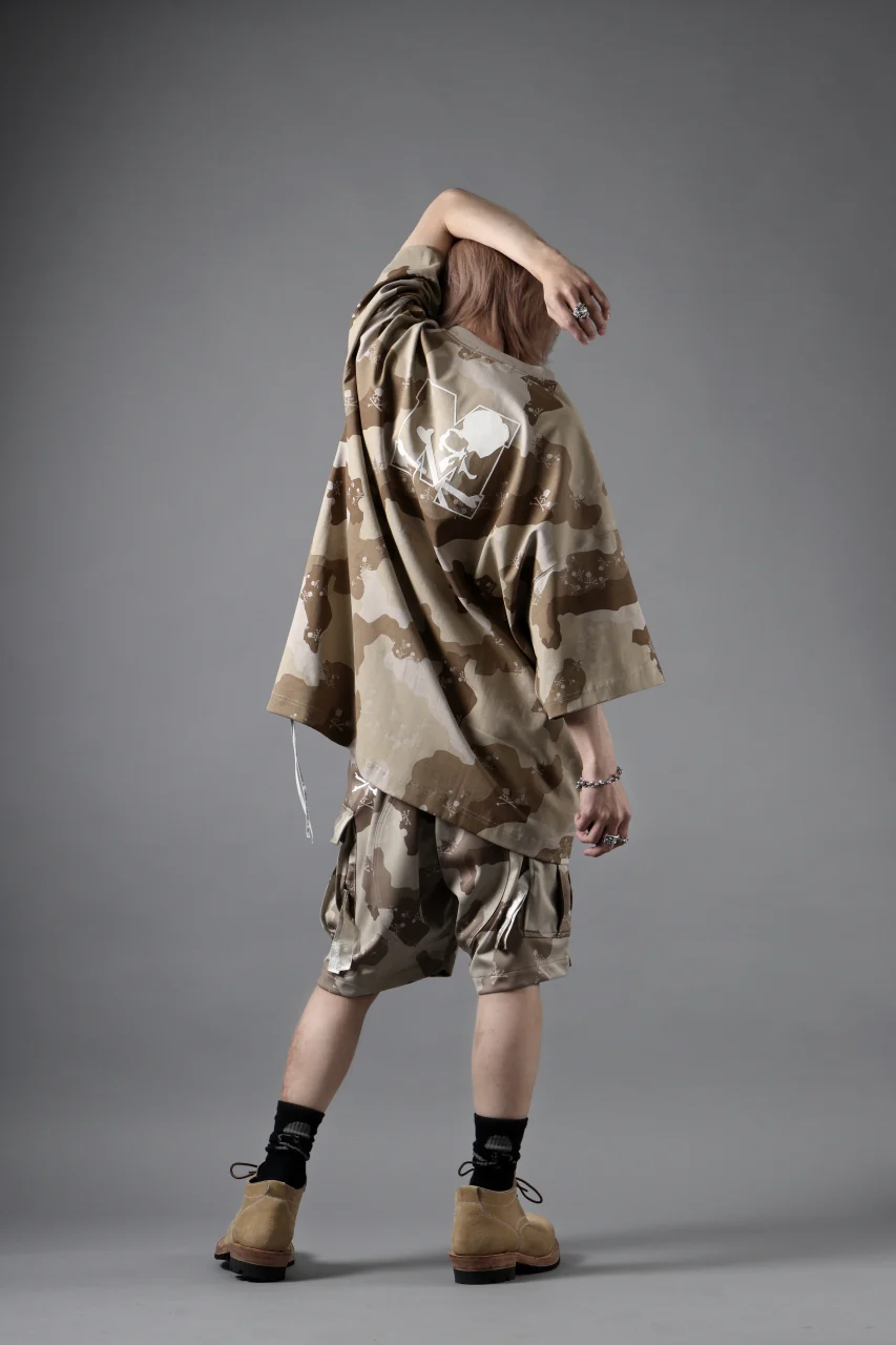 MASTERMIND WORLD JERSEY CAMO CARGO SHORTS (DESERT) - Image 34