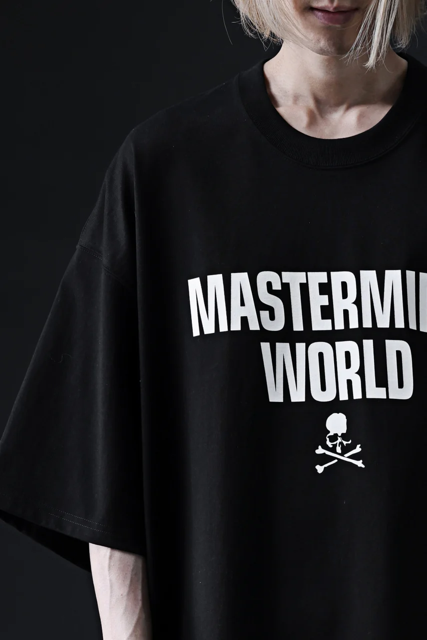 mastermind WORLD JUSTICE TEE / BOXY FIT (BLACK) - Image 26