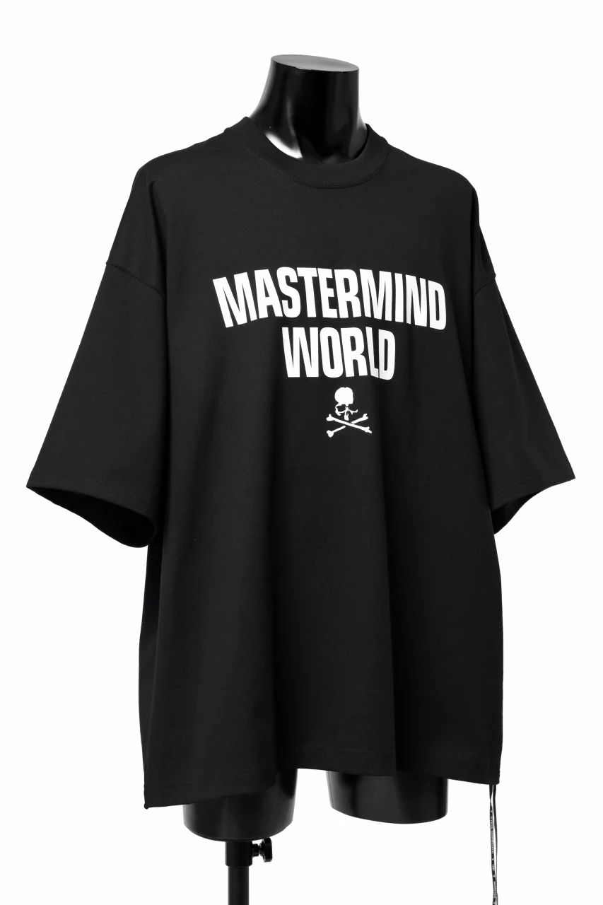 mastermind WORLD JUSTICE TEE / BOXY FIT (BLACK) - Image 7
