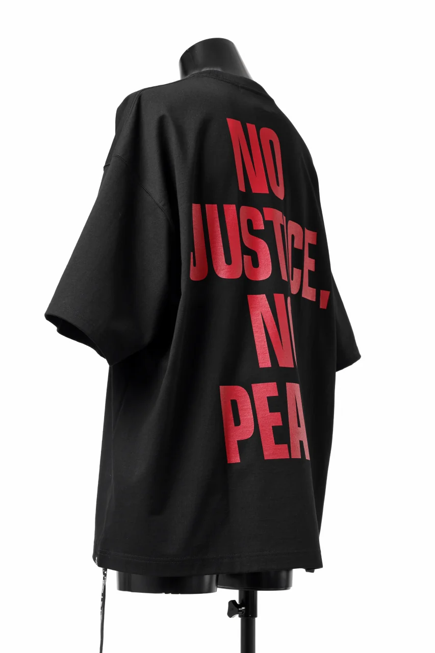 mastermind WORLD JUSTICE TEE / BOXY FIT (BLACK) - Image 8