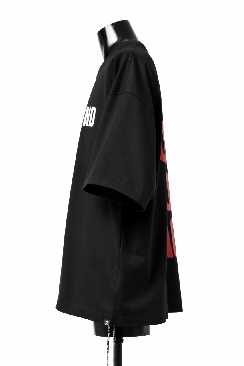 mastermind WORLD JUSTICE TEE / BOXY FIT (BLACK) - Image 9