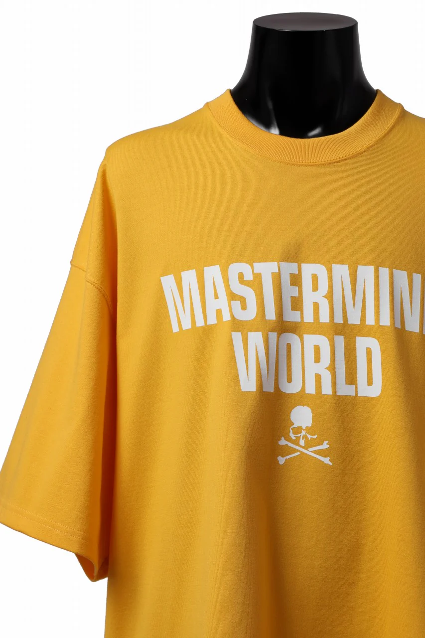 mastermind WORLD JUSTICE TEE / BOXY FIT (YELLOW) - Image 8
