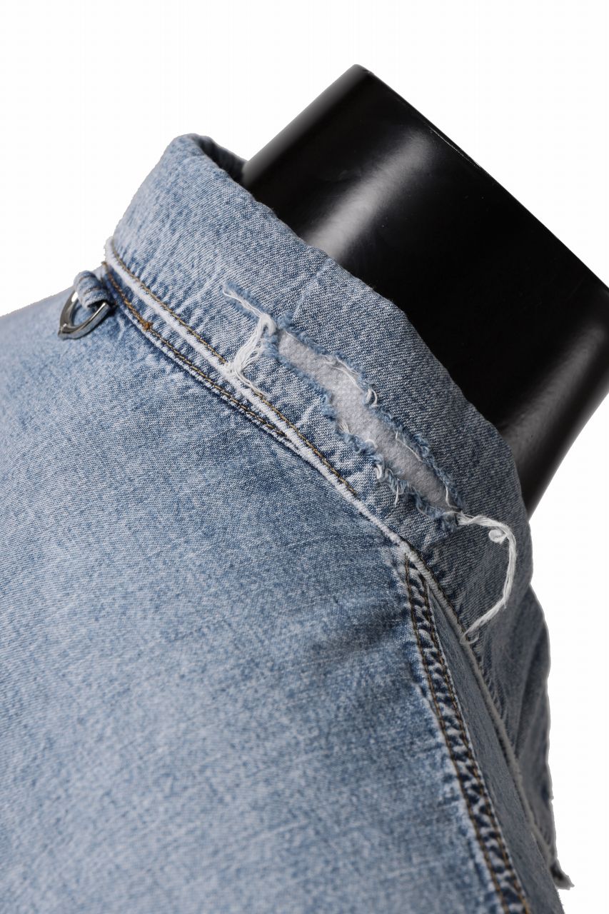 mastermind WORLD LIGHT OZ SELVEDGE DENIM SHIRT / SPECIAL WATER REPELLENT (INDIGO) - Image 20