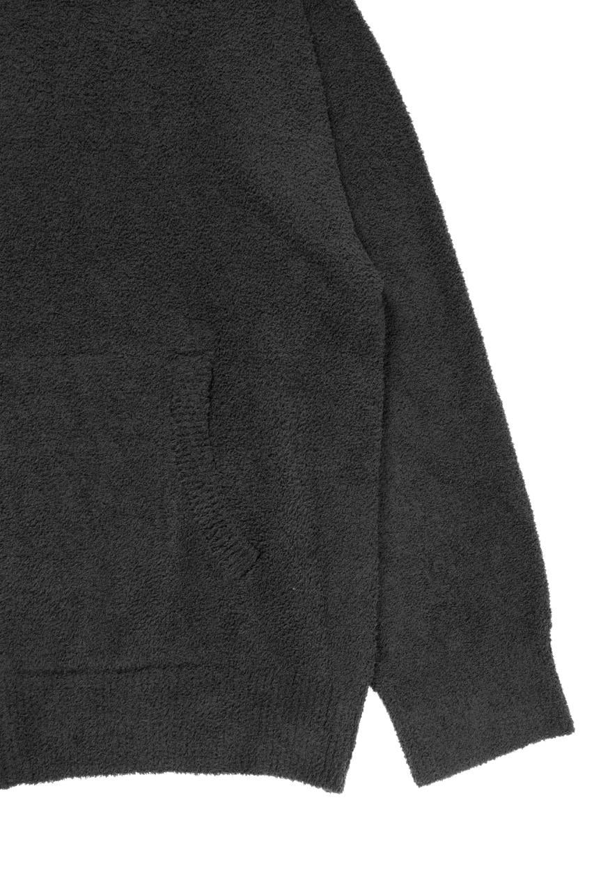 MASTERMIND WORLD LOUNGE FULL-ZIP HOODIE / SOFTLY BOA FLEECE (BLACK x WHITE) - Image 9