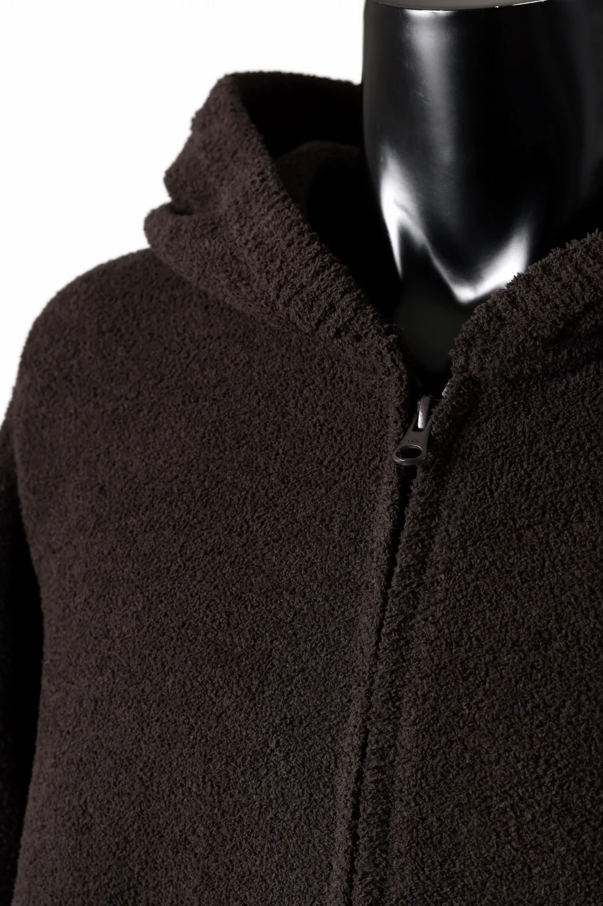 MASTERMIND WORLD LOUNGE FULL-ZIP HOODIE / SOFTY BOA FLEECE (BROWN x SAND) - Image 10