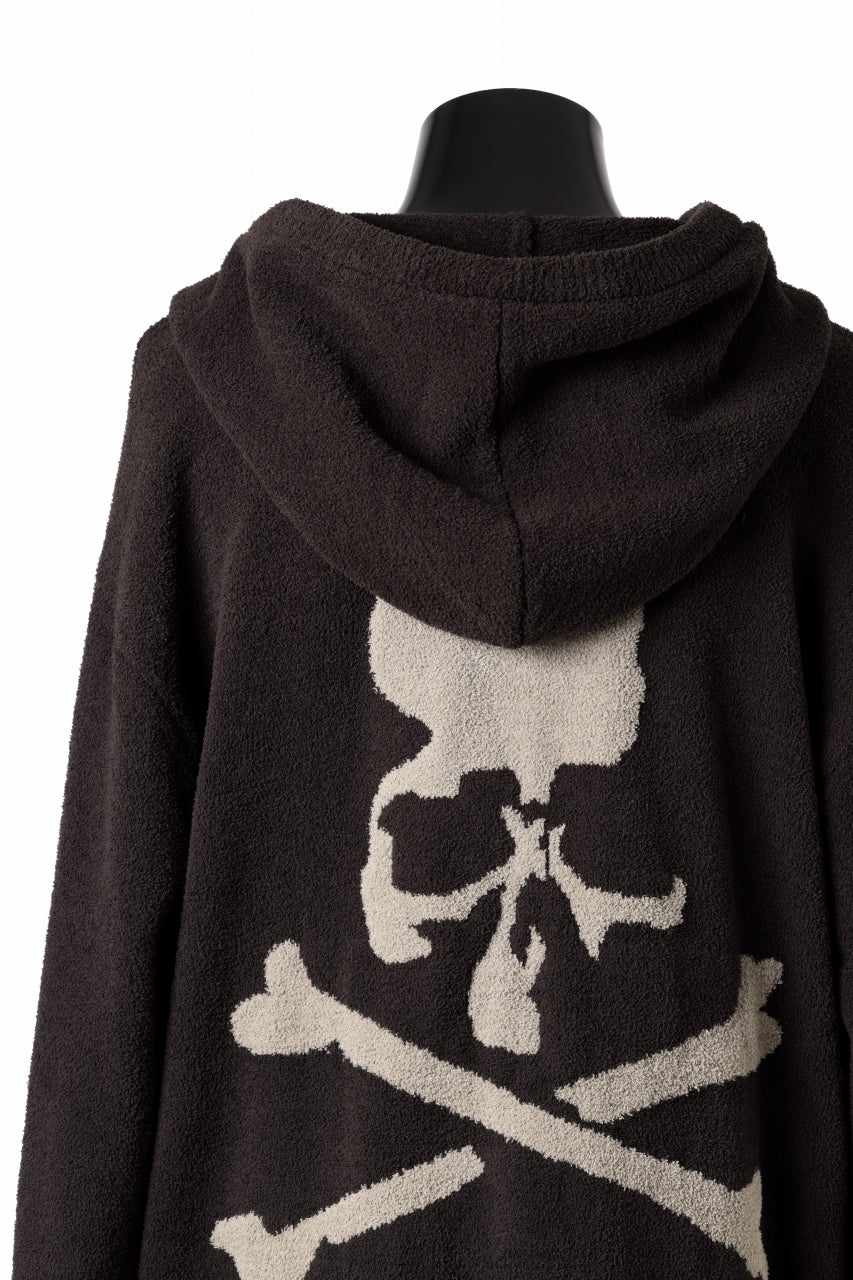 MASTERMIND WORLD LOUNGE FULL-ZIP HOODIE / SOFTY BOA FLEECE (BROWN x SAND) - Image 14