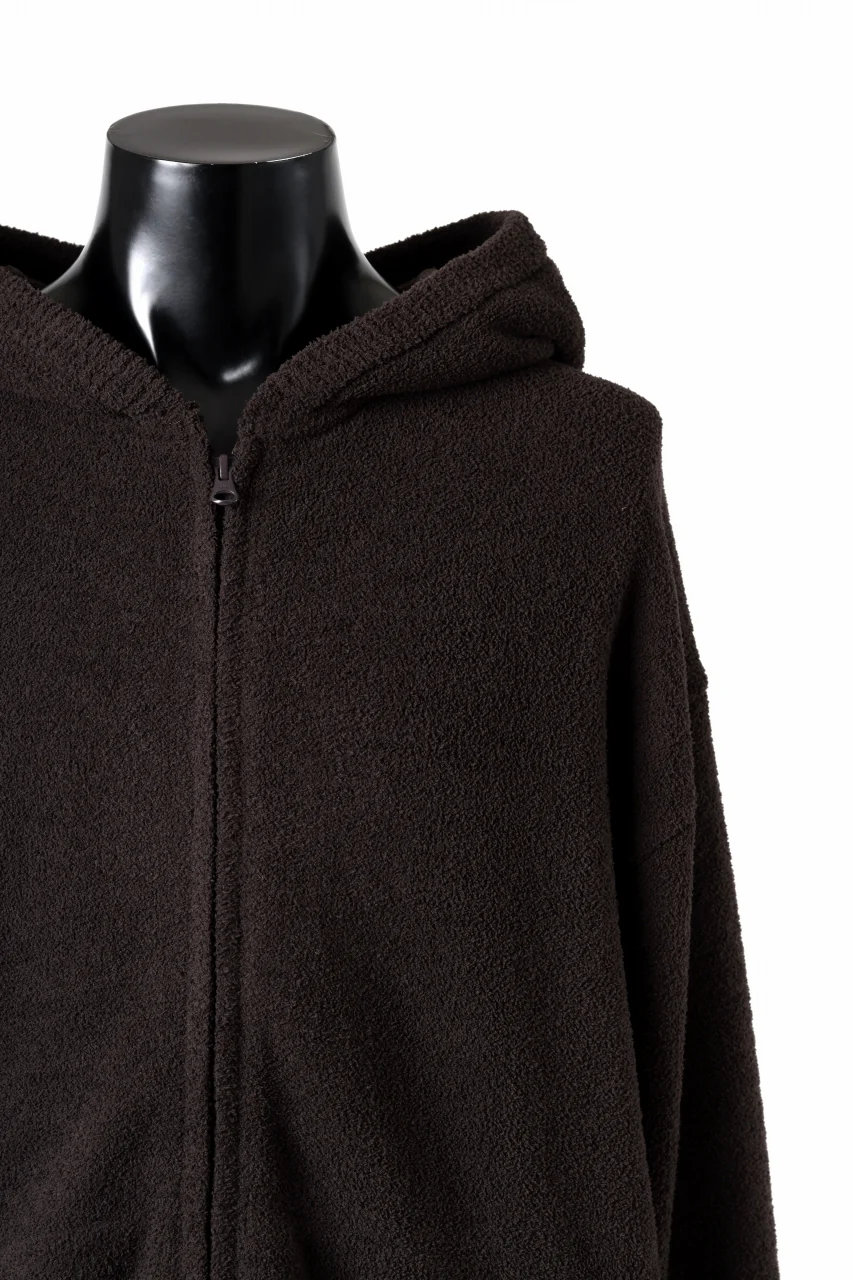 MASTERMIND WORLD LOUNGE FULL-ZIP HOODIE / SOFTY BOA FLEECE (BROWN x SAND) - Image 6