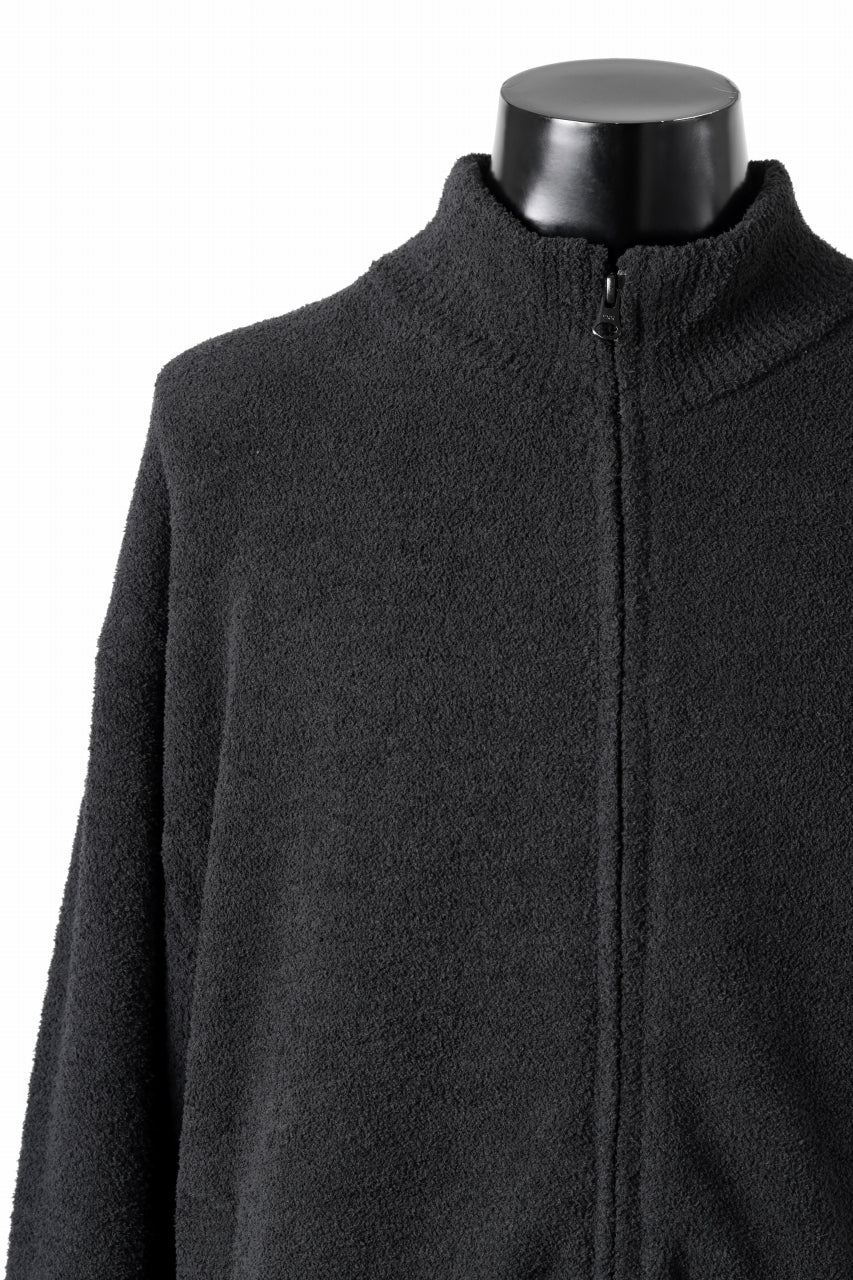 MASTERMIND WORLD LOUNGE FULL-ZIP TRACK JACKET / SOFTY BOA FLEECE (BLACK x WHITE) - Image 10