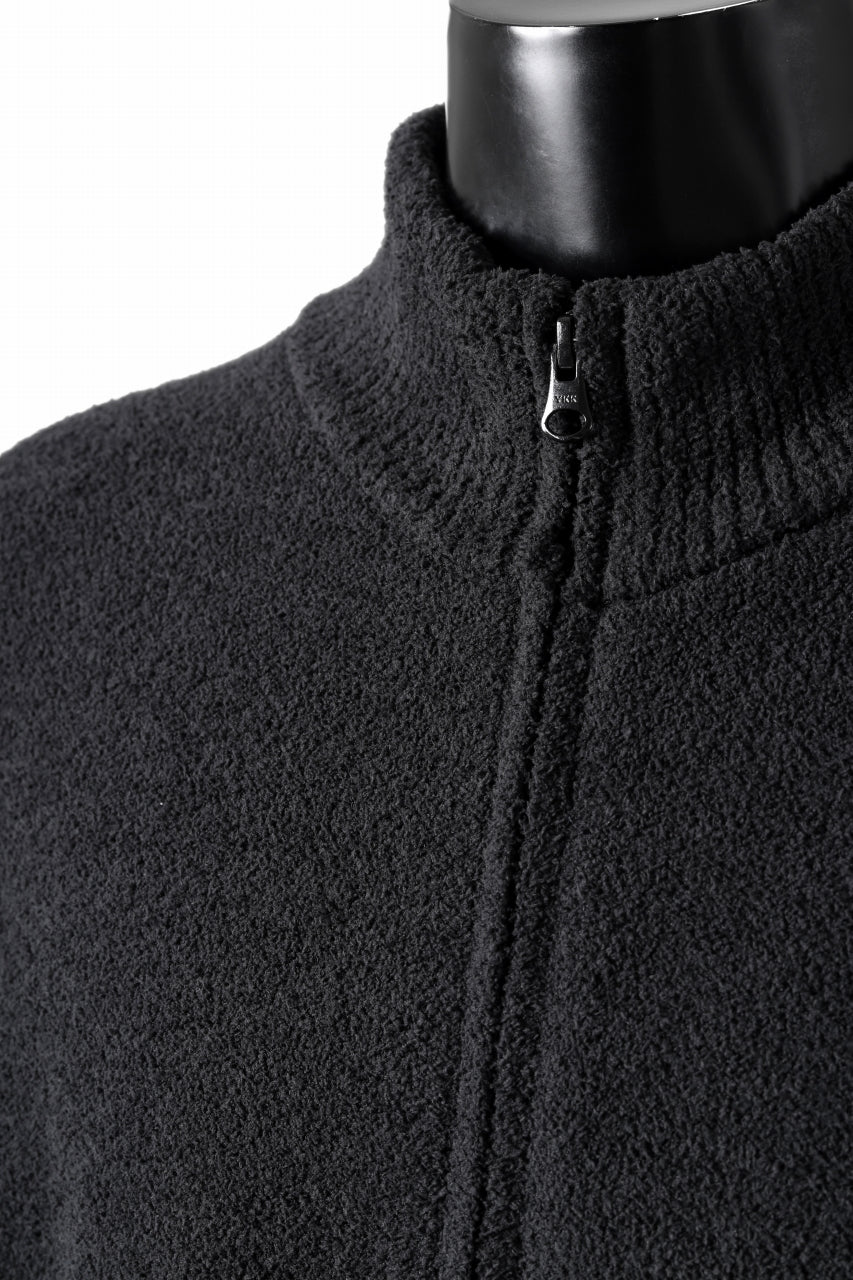 MASTERMIND WORLD LOUNGE FULL-ZIP TRACK JACKET / SOFTY BOA FLEECE (BLACK x WHITE) - Image 9